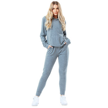 Justhype Faux Knit Tracksuit HYKNITSET001, Kobieta, Dres, Szary - Just hype