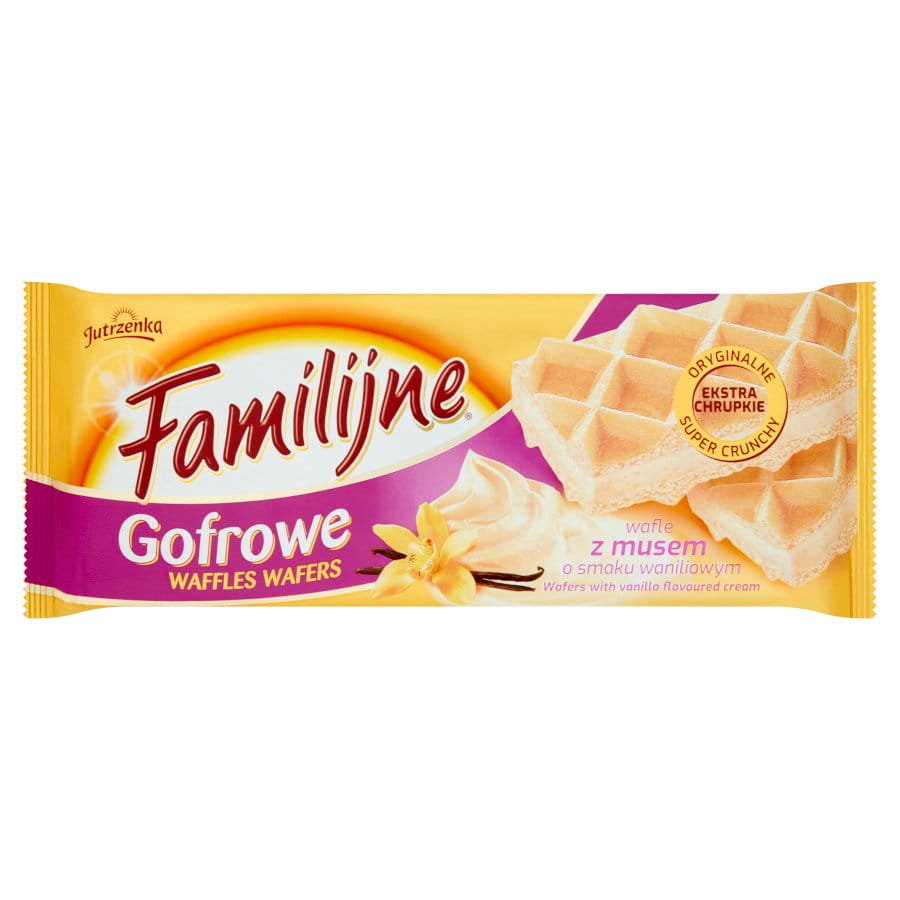 Jutrzenka Wafle Familijne Gofrowe Z Musem Waniliowym G M C