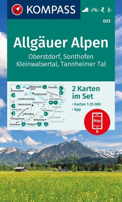 Empik K 003 Allgäuer Alpen, Oberstdorf, Sonthofen, Kleinwalsertal, Tannheimer Tal (2 mapy)