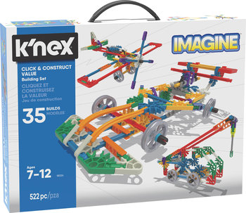 K'Nex, zestaw konstrukcyjny Click & Construct, 35 modeli - K'Nex