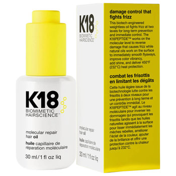 K18, Molecular Hair Oil, Regenerujący Olejek Do Włosów Zniszczonych, 30 Ml - K18