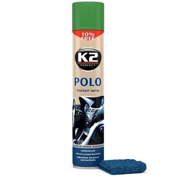 K2 Polo Cockpit Spray 750ml: Pielęgnuje deskę rozdzielczą, Pine + mikrowłókno - K2
