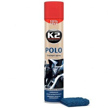 K2 Polo Cockpit Spray 750ml: Pielęgnuje deskę rozdzielczą, Strawberry + mikrowłókno - K2