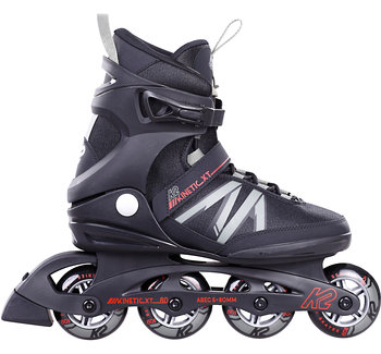 K2, Rolki męskie Kinetic 80 PRO XT, Czarno-Czerwony, rozm. 44,5 - K2 Skates