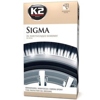 K2 Sigma 500ml: Żel nabłyszczająco-ochronny do opon z aplikatorem - K2