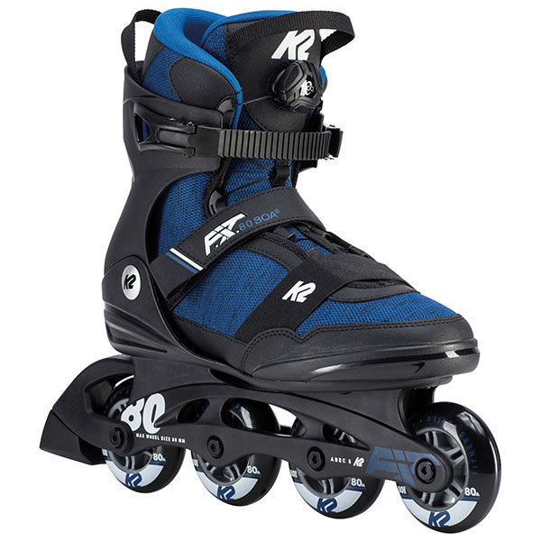 K2 Skates, Rolki męskie, K2 F.I.T. 80 BOA, czarny, rozmiar 44 1/2 - K2