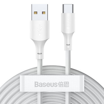 Kabel 1.5m przewód x2 Baseus USB - USB-C Type C PD QC AFC 40W 5A White - Baseus