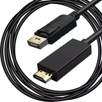 Kabel 1,8m Przewód DisplayPort do HDMI DP-HDMI 4K 18Gbps 3D Full HD Ultra HD do przekazywania obrazu i dźwięku - Inny producent