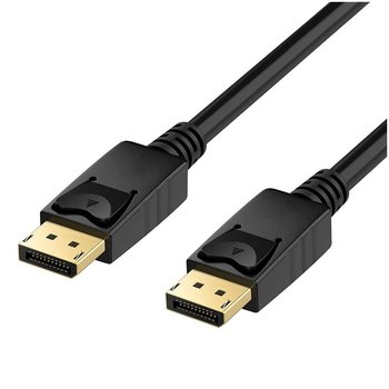Kabel 2m DisplayPort na DisplayPort DP 4K do przekazywania obrazu i dźwięku wzmocniony czarny - Inny producent