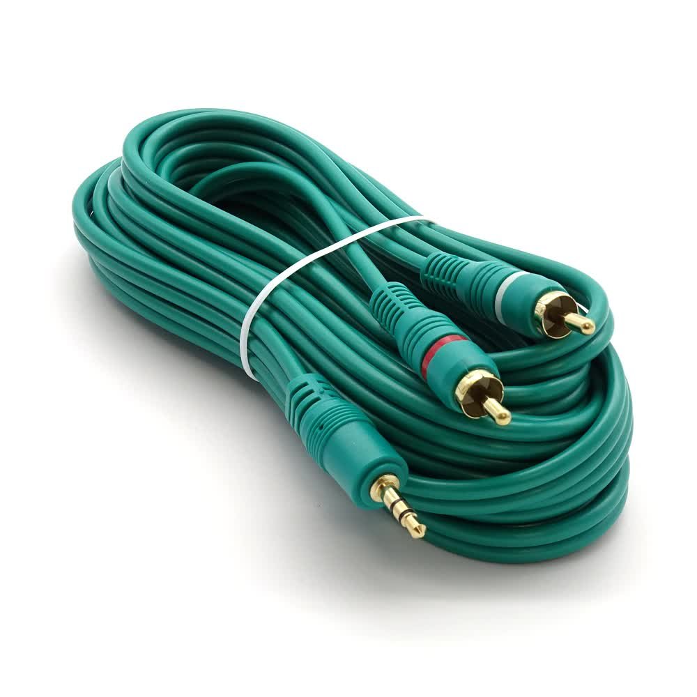 Kabel 2x RCA - Jack 3.5mm LX1217KB 5m zielony - Inna marka | Sklep ...
