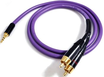 Kabel 3.5 mm miniJack - 2 x RCA MELODIKA MDMJ2R40, 4 m - Melodika
