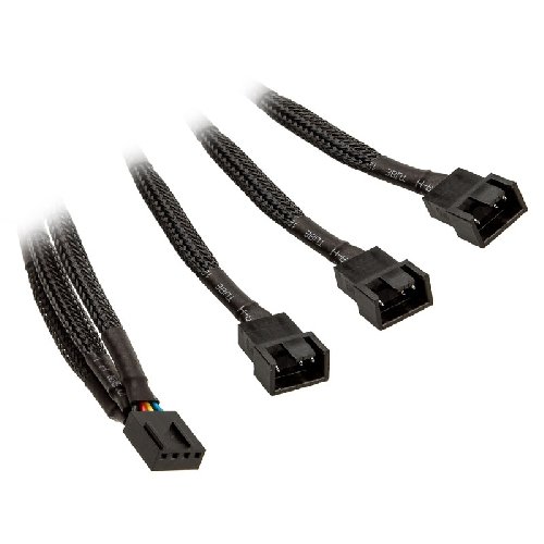 Фото - Система охолодження EKWB Kabel 4-pin - 3 x 3-pin  EK-Cable Y-Splitter 3-Fan PWM, 0.1 m 