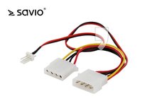 Kabel 4-pin M/3-Pin/4-pin F SAVIO AK-15, 0.18 m SAVIO