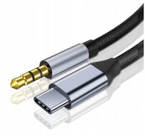 KABEL ADAPTER Przejściówka typ USB-C 3.1 mini Jack 3,5mm Audio AUX DAC 1,5m