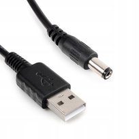 Kabel adapter zasilania z USB na DC 2.1/5.5 100cm Spacetronik