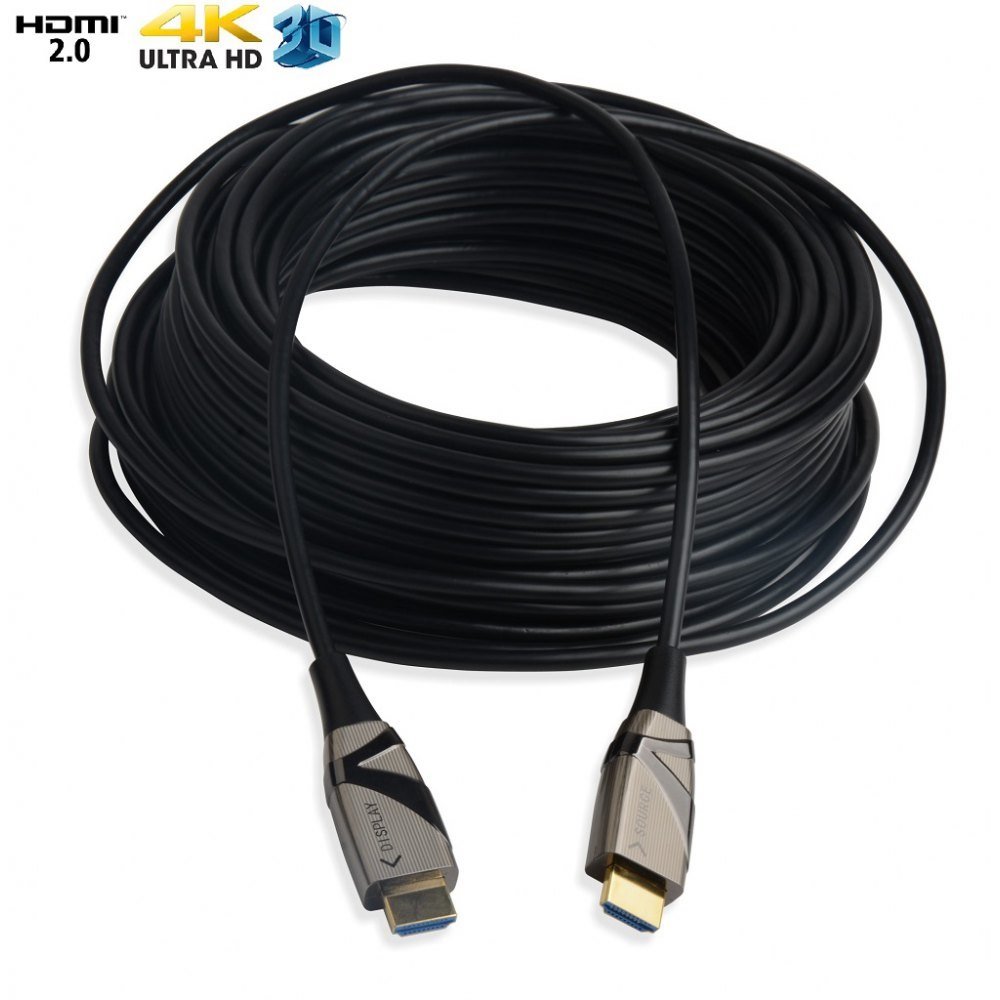 Фото - Кабель TECHLY Kabel Aktywny Optyczny  HDMI-HDMI V2.0 M/M 3D4K Ethernet 30m 