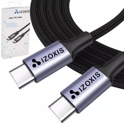 Zdjęcia - Kabel Alogy   przewód USB-C do USB-C Type C 3A 60W 2m Czarny 