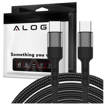 Kabel Alogy przewód USB-C do USB-C Type C 3A 60W 2m Czarny - Alogy