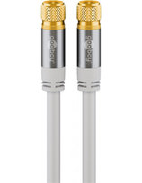 Kabel antenowy SAT (typ 135 dB), poczwórne ekranowanie - Długość kabla 5 m Goobay