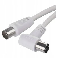 KABEL ANTENOWY TV KĄTOWY GNIAZDO-WTYK DVB-T2 2,5m wtyk prosty - gn. kątowe Emos