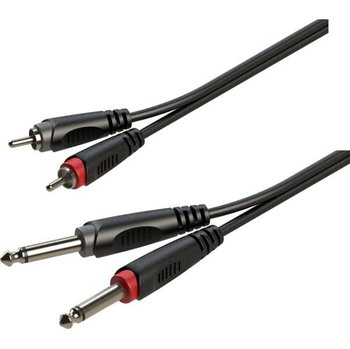 Kabel Audio 2 x Jack 6,3 - 2 x RCA - 3m - Roxtone RACC150L3 - Roxtone