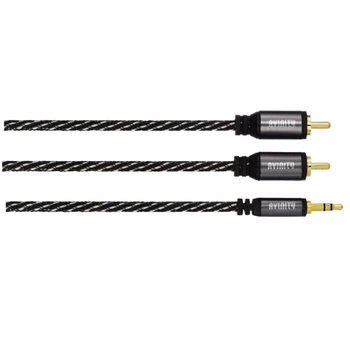 Kabel audio, 2f. Wtyki męskie RCA – męskie gniazdo stereo 3,5 mm, 3,0 m - Inny producent