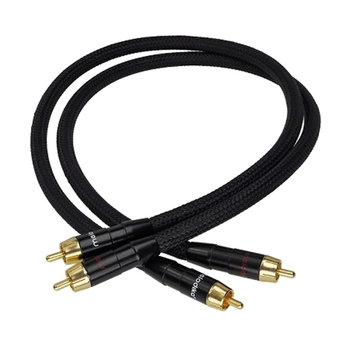 Kabel audio MELODIKA MD2R05 cinch 2 RCA, 2 RCA + oplot, 0.5 m  - Melodika