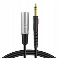 Kabel audio XLR na jack 6.3mm aux stereo 4,5 m wzmocniony