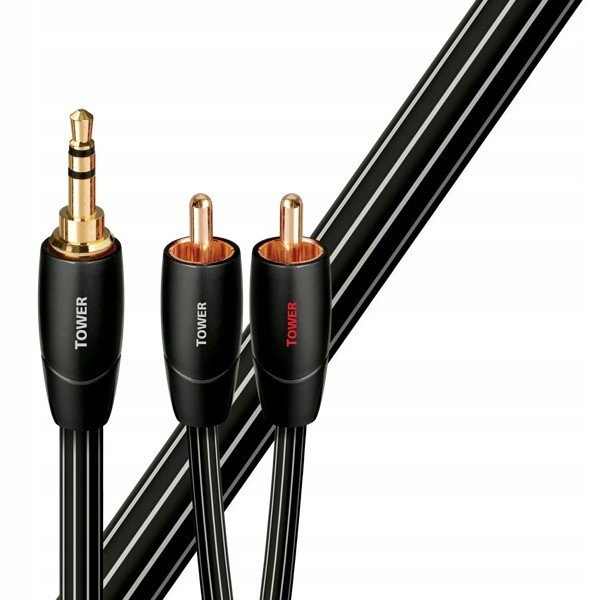 Cable de interconexión de audio 0.6m Tower RCA > RCA - Único