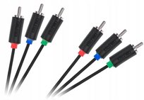 Kabel AV 3x RCA - 3 RCA Przewód Audio Video 1,8m Cabletech