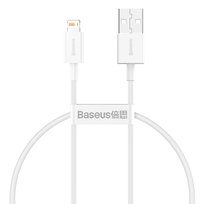 Kabel, Baseus, Superior USB - Lightning 0,25 m 2,4A, biały Baseus