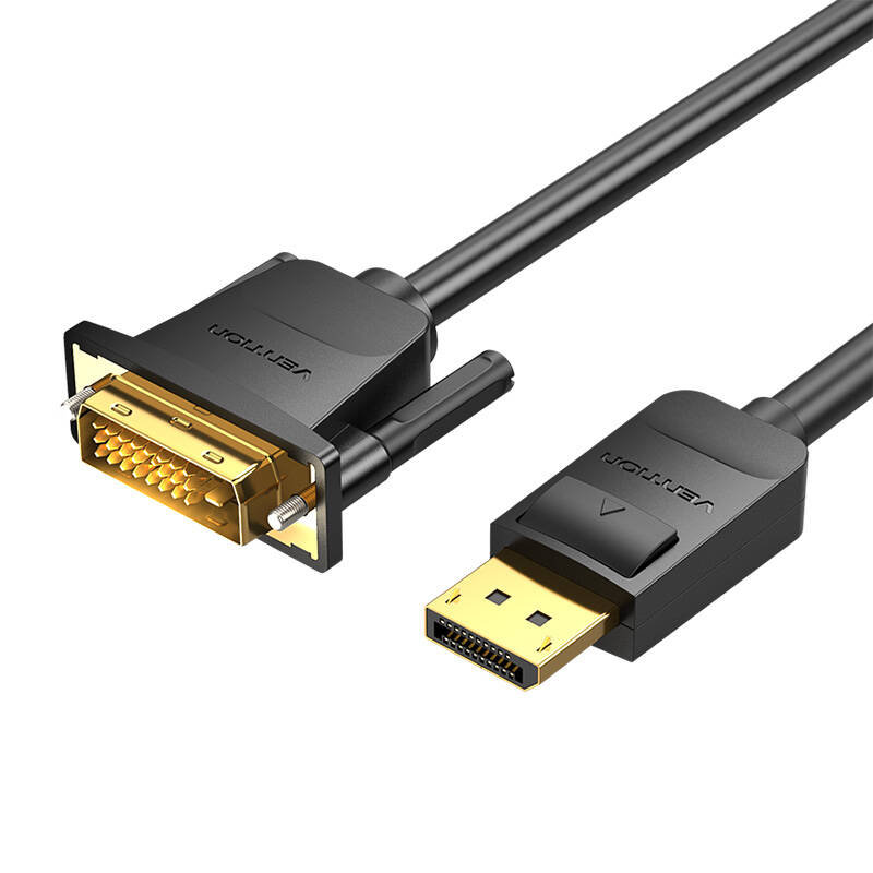Фото - Кабель Vention Kabel DisplayPort do DVI 1,5m  HAFBG  (Czarny)