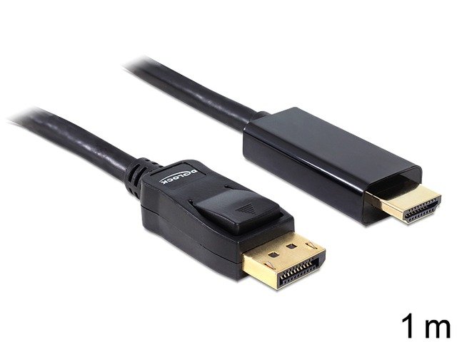 Фото - Кабель Delock Kabel Displayport - HDMI , 1 m 