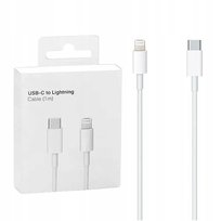 Kabel do IPhone 1m USBC Lightning 8,X,XS,XR,11,12,13,14 PRO MAX PLUS MINI SILVER MONKEY