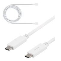 Kabel do ładowania Pada PS5 USB-C DELTACO USB 2.0 USB-C 5GBIT/S, 5A, 1M, BIAŁY DELTACO