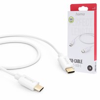 Kabel do ładowania USB C 1m Hama 60w biały 480 Mbits pozłacane wtyki szybki