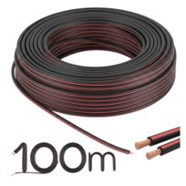 Kabel Do Taśmy LED 2x0,5mm Rolka 100m Dwużyłowy Kabel Głośnikowy Szpula Inna marka