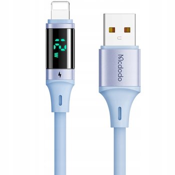 Kabel Do Telefonu Mcdodo Digital Pro Z Wyświetlaczem Lcd Usb Lightning 12W 1,2M Niebieski - Mcdodo