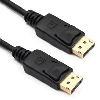 Kabel DP-DP 1.8m | Przewód DisplayPort v1.2 4K | DPA-1.8M-Czarny