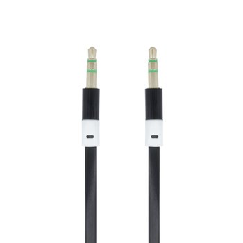 Kabel FOREVER audio 3,5 mm - 3,5 mm (mini-jack) 1,0 m, czarny - Forever