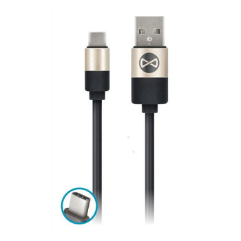 Kabel FOREVER Modern USB - USB-C 1,0 m 2A, czarny - Forever