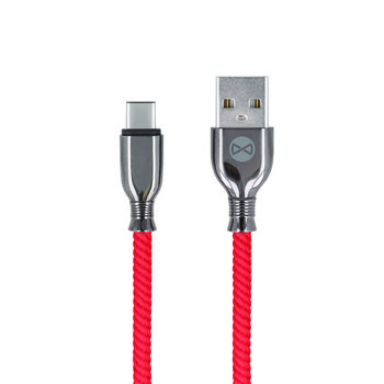 Kabel FOREVER Tornado USB - USB-C 1,0 m 3A, czerwony - Forever