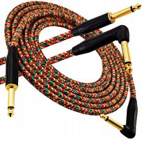 KABEL GITAROWY DO GITARY BASU RED'S MUSIC JACK 6.3MM MONO OPLOT 3 METRY Red's Music