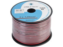 Kabel głośnikowy CCA 2x1mm na metry KAB0391 Cabletech