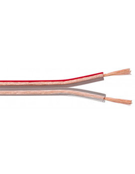 Kabel głośnikowy Przezroczysty CU - Długość kabla 10 m - Goobay