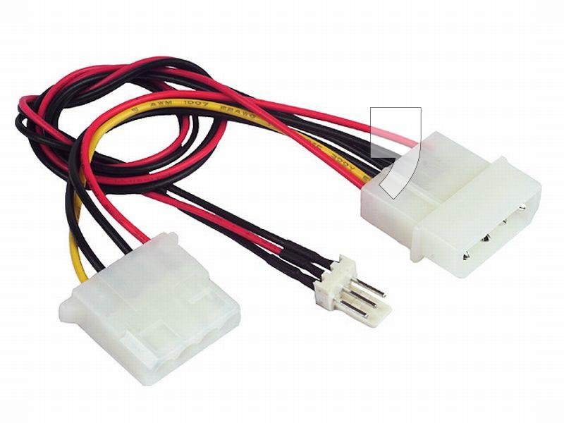 Kabel HDD Molex M - Molex F/Went M GEMBIRD CC-PSU-5, 0.15 m