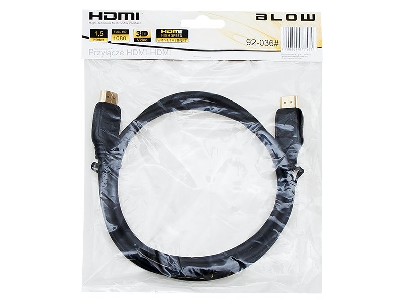 Фото - Кабель BLOW Kabel HDMI  92-036#, 1,5 m 