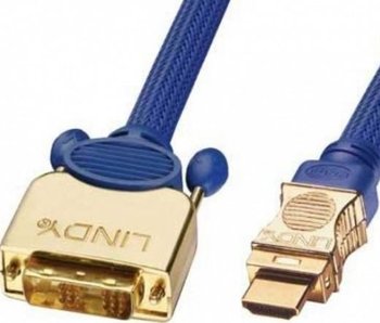 Kabel HDMI - DVI LINDY 37080, 0.5 m - Lindy