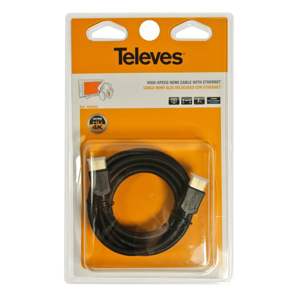 Фото - Кабель Televes Kabel HDMI-HDMI 3m blister   [494502]