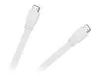 Kabel Hdmi-Hdmi Płaski Biały 2 Cabletech
